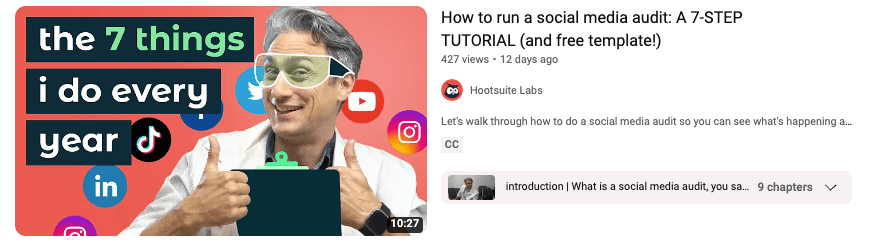 Youtube screenshot